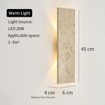 lampe murale moderne pierre naturelle ip65 led 110v 240v hydrofuge beigeclair beigefoncéextérieurintérieur