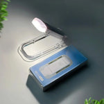 lampe lecture pliable transparente moderne rechargeable usb blanc clips fixe nocturne portable