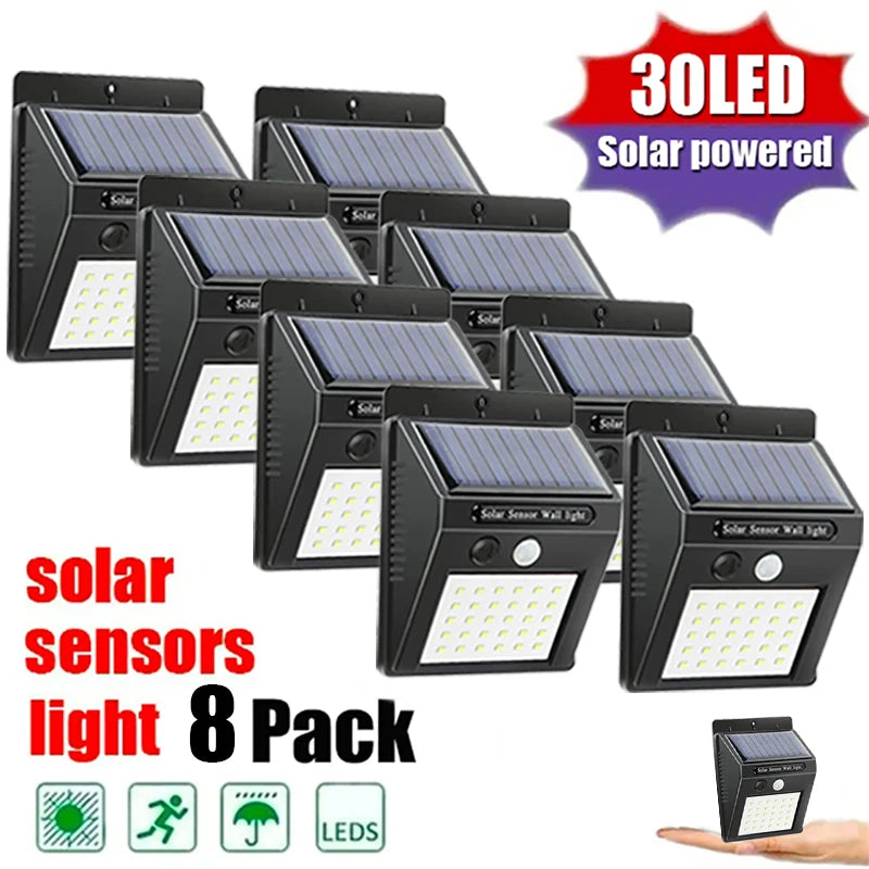 lampe solaire capteur mouvement moderne noire ip65 led abs rechargeableextérieur vis fixations