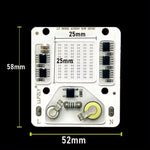 ampoule led cob 50w ac 220v blanc jaune rouge extérieure spotlight technologie circuits imprimés