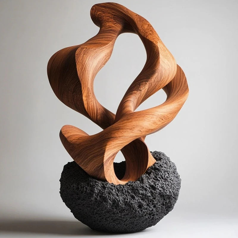 ornements abstraits résine moderne sculptures décoration table variés artistiques contemporains