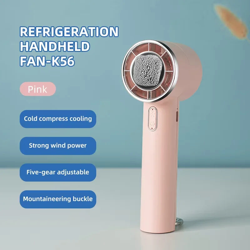 ventilateur portable led rechargeable moderne contrôle tactile noir violet beige