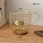 cage moderne métal noir doré grille capsules cuillère.storage organisateur respectueux environnement