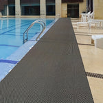 tapis gris moderne triangles relief adhésif imperméable résistant extérieur salle bain sport