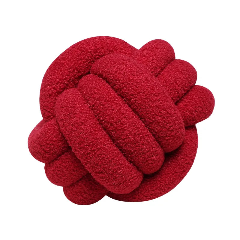 coussin rond pelucheux moderne couleur bleu marine lavable 28cm 28cm