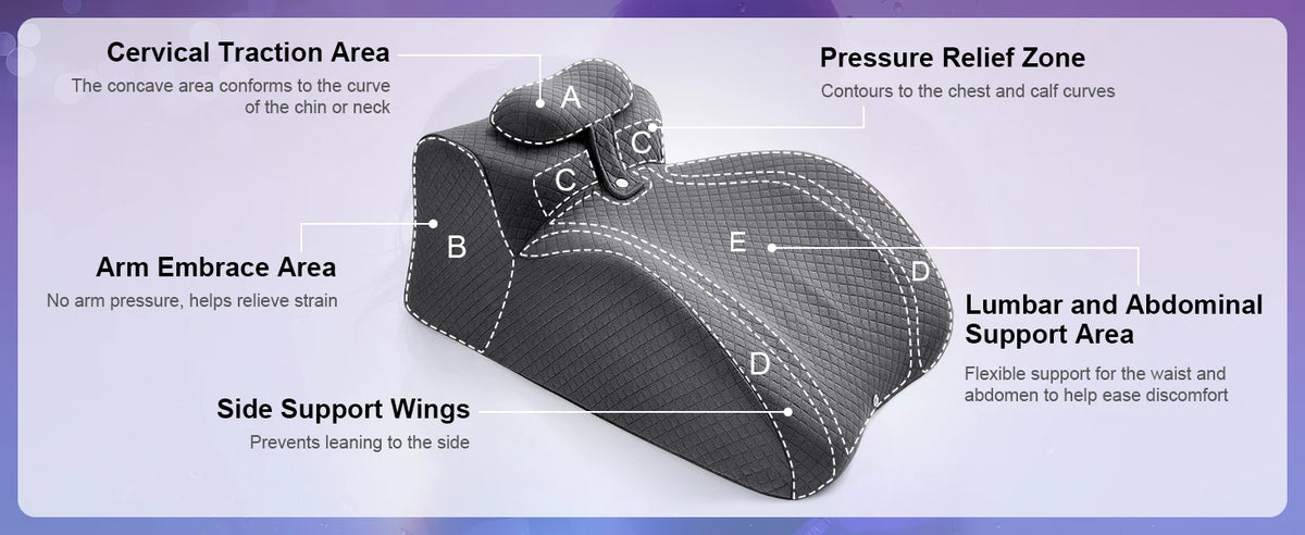 coussin lecture bleu gris tissu géométrique confortable mémoire foam polyester machine washABLE