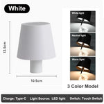 lampe table rechargeable led noir moderne base plate abatjour cable charge
