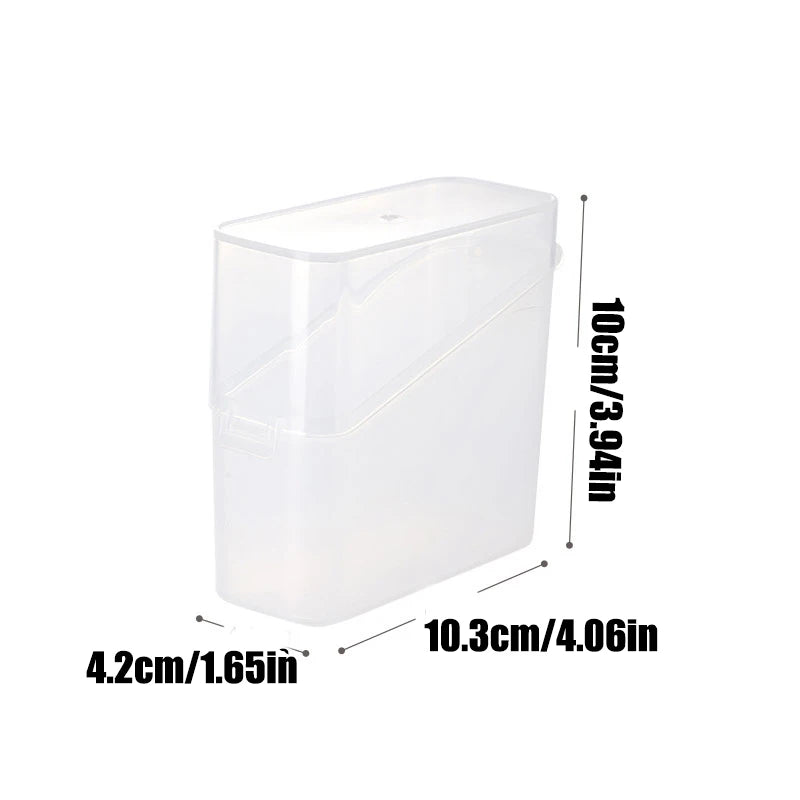 boîte rangement transparente moderne adhésive blanc nourriture poignées compartiments réutilisable