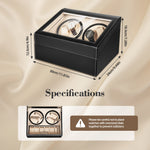 boîte montres rotative moderne compartiments rotatifs compartiments rangement bois noir beige