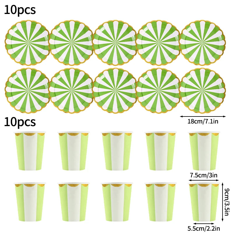 assiettes gobelets papier jetables motifs floraux fête anniversaire mariage décoration