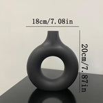 vases decoratifs blancs noirs modernes minimalistes rond simples