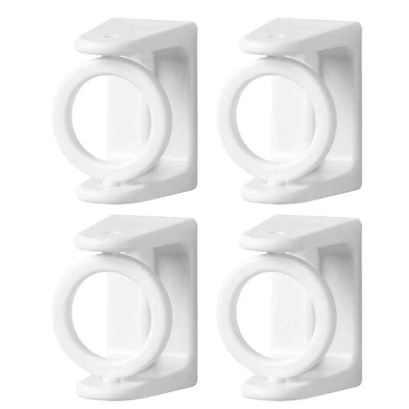 barre télescopique rotative 360° support serviettes crochets blanc moderne minimaliste