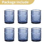bougeoirs vintage verre transparent rose bleu relief décoration intérieure mariage romantique table