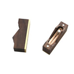 boîte bijoux bois noir anneaux fermeture magnétique élégante rangement rectangle