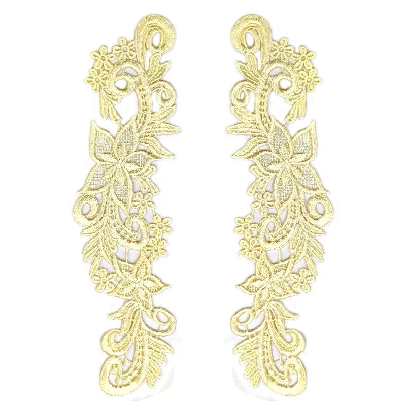 ruban dentelle floral ajouré vert blanc doré rouge noir classique élégant fait main écologique