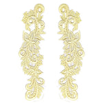 ruban dentelle floral ajouré vert blanc doré rouge noir classique élégant fait main écologique