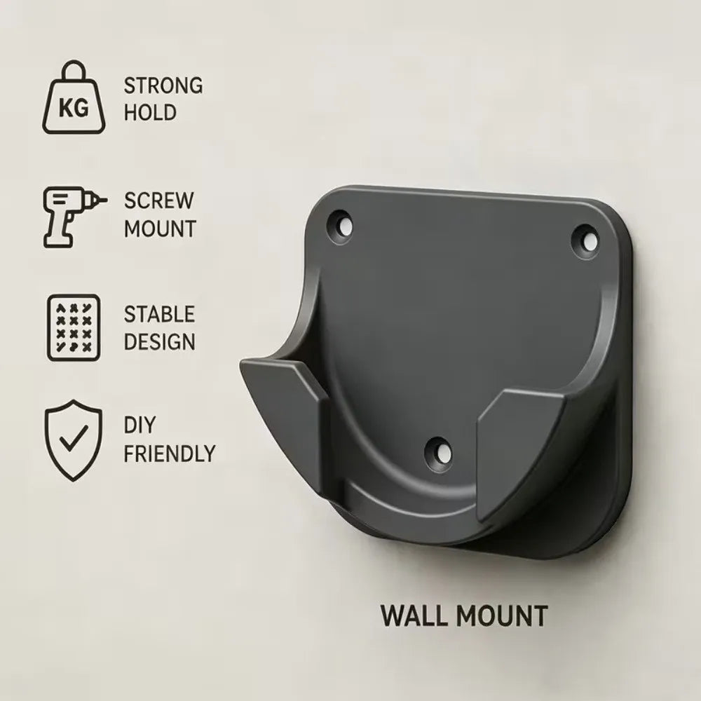 support mural orange noir blanc multifonction vis outils rangement moderne