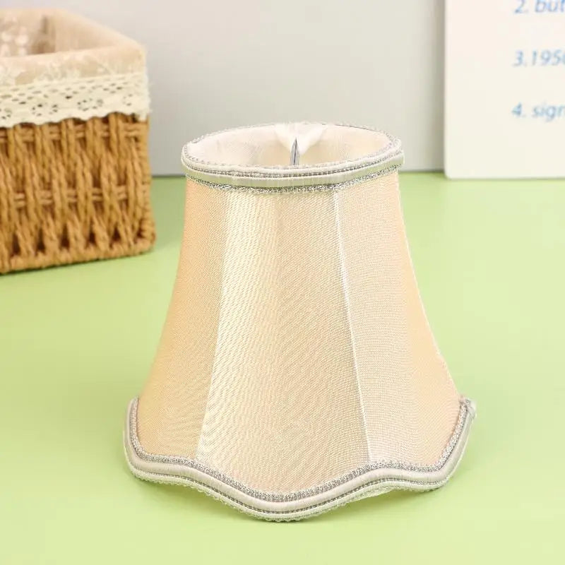 abat jour tissu floral beige marron bleu classique décoration maison DIY
