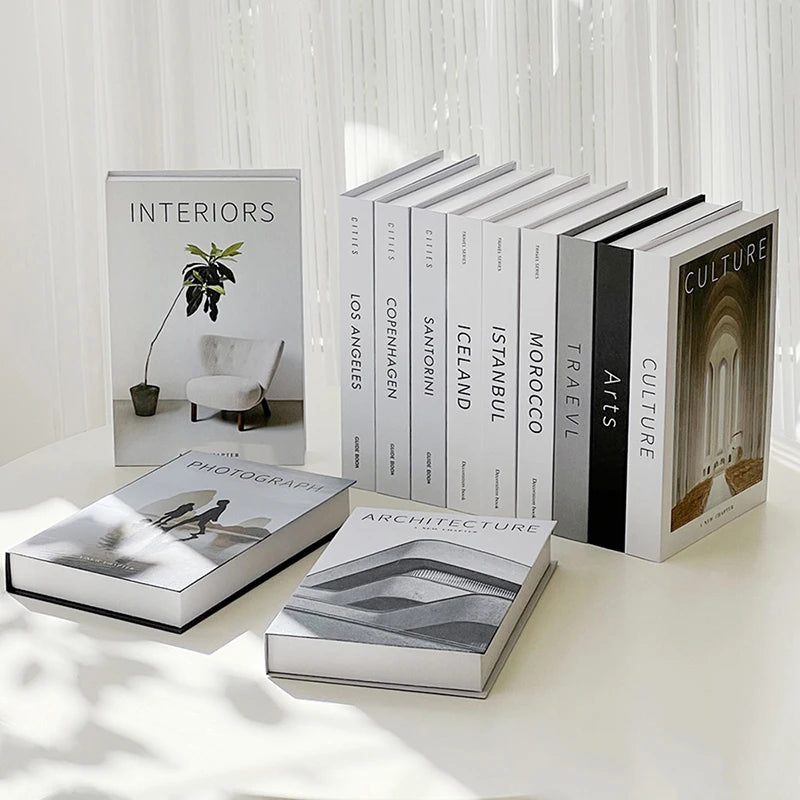 décoration maison livres blanc noir minimaliste modernes arts culture architecture paysages sculptures