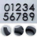 numéro porte adhésif acrylique moderne noir 38mm 60mm minimaliste rond simpleextérieur chambre ménagehôtel