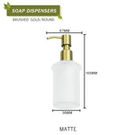 accessoires salle bain moderne distributeur savon gel douche lotion porte brosse dents support tasse