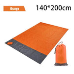 tapis plage imperméable bleu moderne sac rangement clous carabiner camping