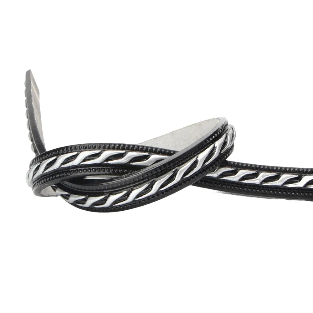 ruban décoratif auto adhésif moderne noir blanc or argent rayures dorées 1cm large 0,6cm