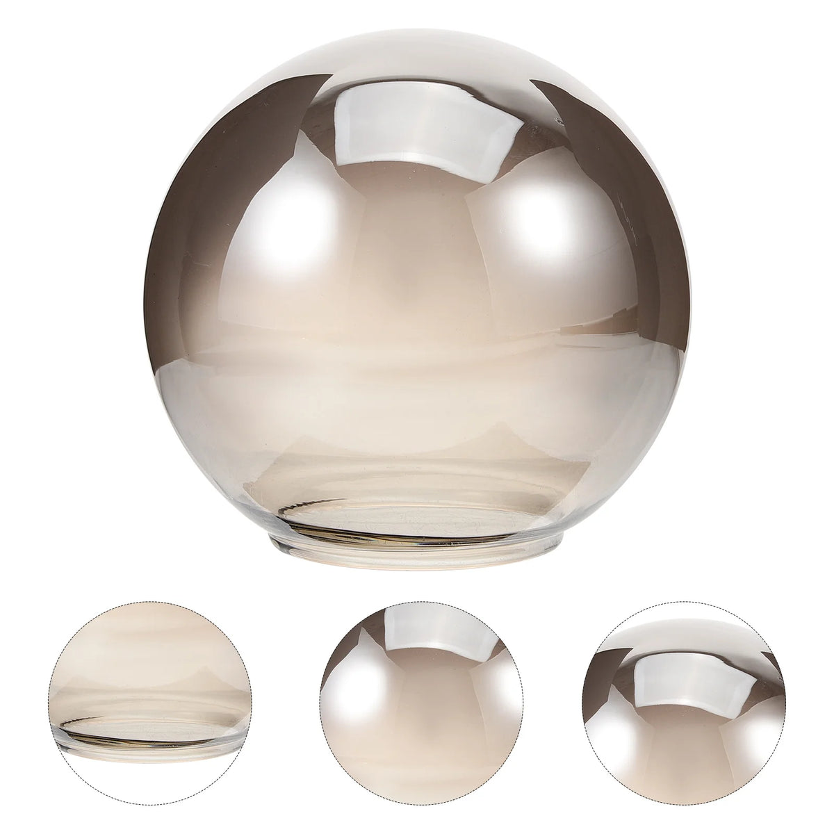 abat jour boule verre transparent moderne salle manger chambre salon