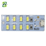 Panneau LED blanc 52mm 50mm USB Type 20 LED emergency light