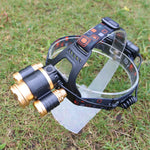 lampe frontale uv led rechargeable extensible multi mode or rouge verte