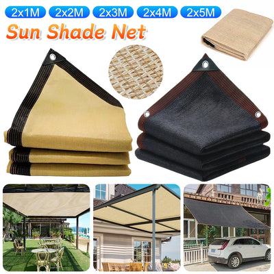 Filet d'ombrage jaune anti-UV installé sur une pergola de jardin