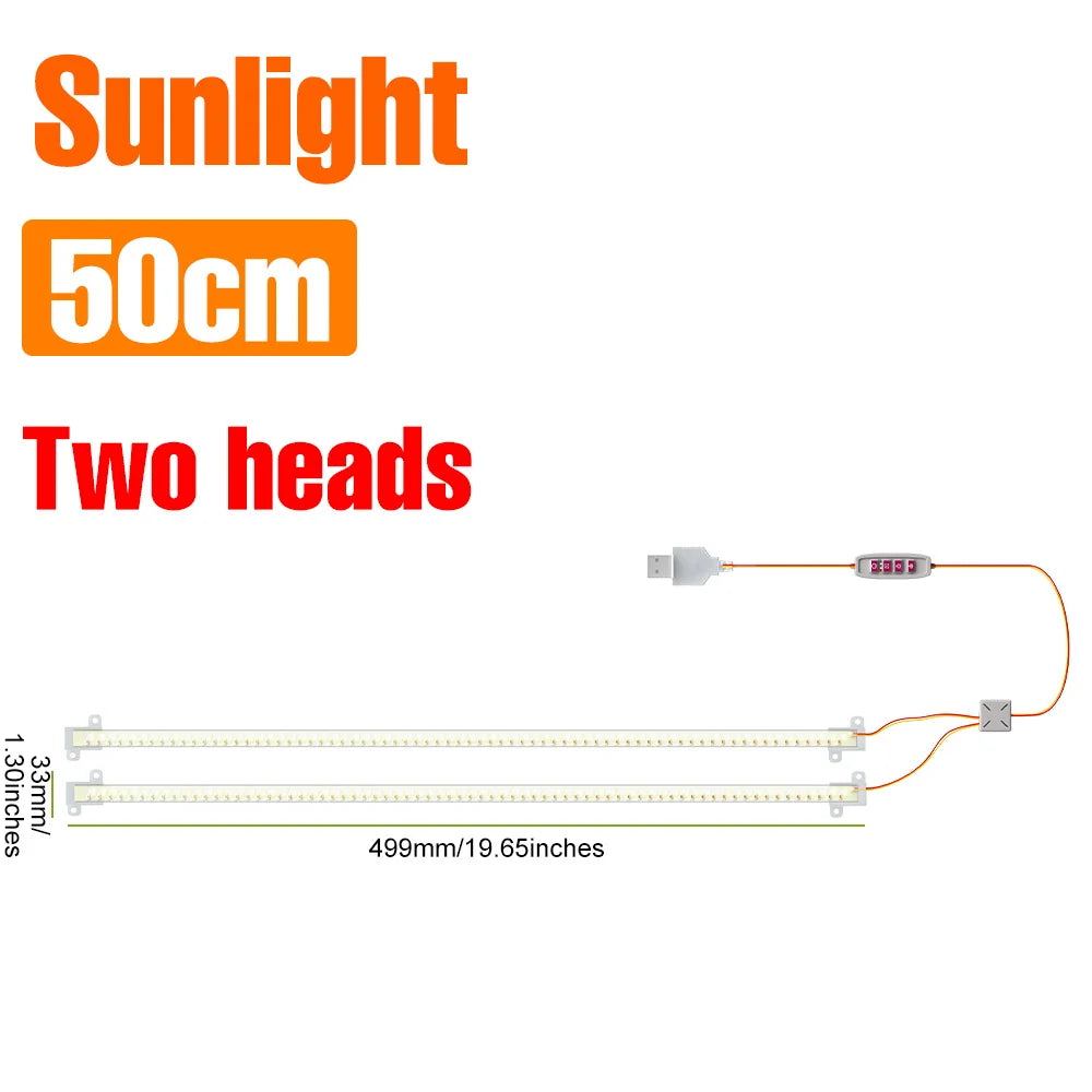 lampe led plante 30 50cm blanc rose bleu moderne clips adaptable usb
