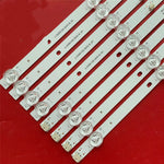 bande led blanc moderne connecteurs 933mm rétro éclairage 3v fixations led 8pcs