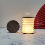 lampe poser multicolore imprimé floral moderne chaîne bois led rechargeable chambre étude