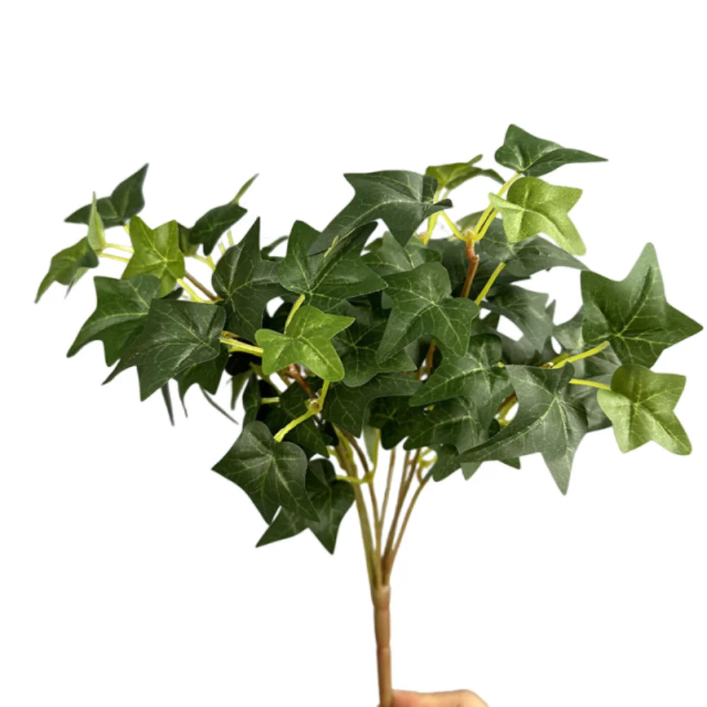 plantes artificielles vertes feuilles pentagonales moderne intérieur branche naturelle aspect réel