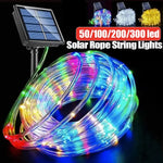 guirlande lumineuse led multicolore moderne 32m 300leds extérieure solar ip65