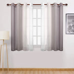 rideaux semi transparents dégradés moderne gris bleu vert violet noir fenêtre maison