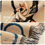 couverture tricotée chat mignon multicolore moderne bébé adulte extérieure automne hiver machine