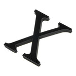 sticker lettre 3d alphabet noir adhésif mur decor classique maison festive 10cm