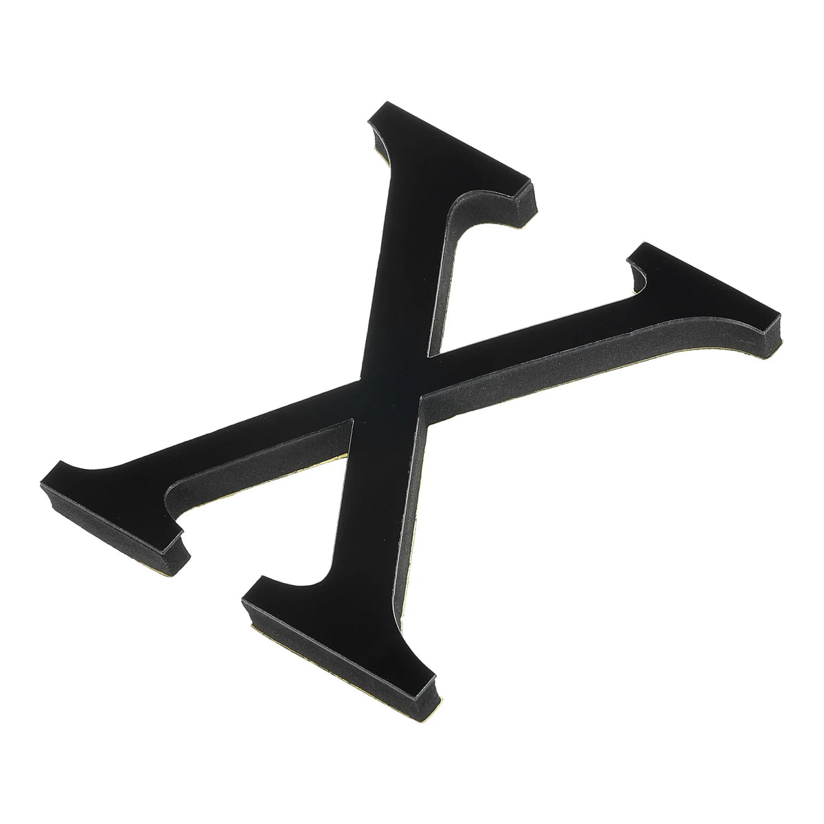 sticker lettre 3d alphabet noir adhésif mur decor classique maison festive 10cm