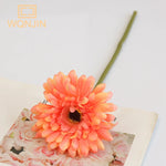 bouquet fleurs artificielles gerbera rouge rose jaune blanc modernes decoration mariage anniversaireintérieur