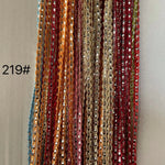rideau décoratif ethnique polyester multicolore semi transparent tissage tressé réfléchissant