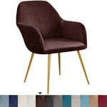 fauteuil moderne velours marron protection chaise accueil mariage banquet élastique mousse roulettes