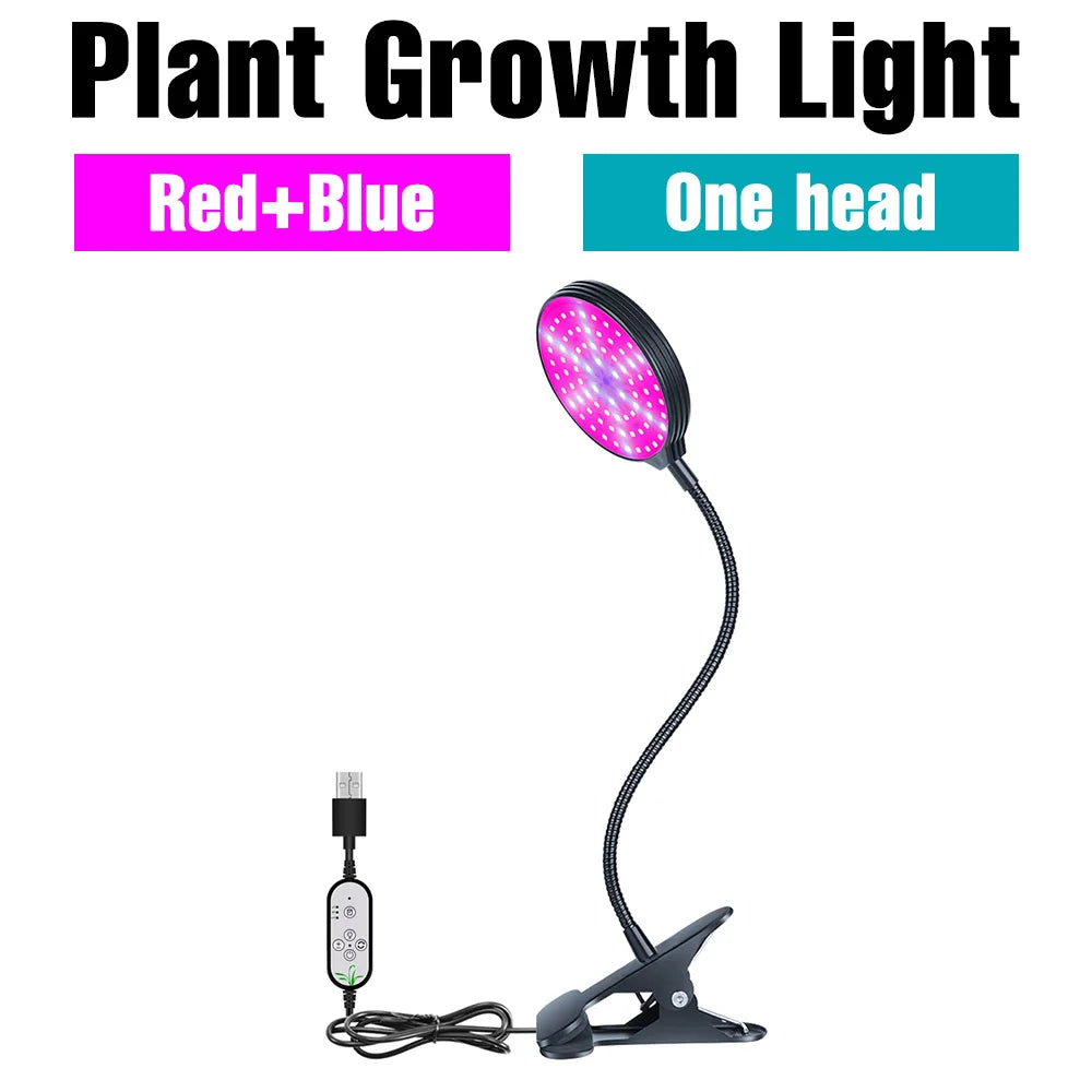 lampe croissance plante led noire ip66 étanche modes luminosité réglable moderne