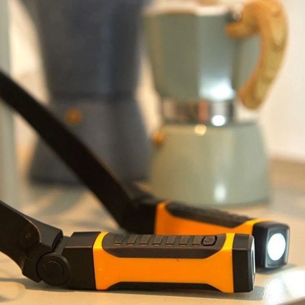 lampe torche portable cou rechargeable deux luminosités mode poche lecture moderne pratique