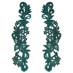 ruban dentelle floral ajouré vert blanc doré rouge noir classique élégant fait main écologique