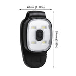 bracelet lumineux noir led clip rechargeable usb moderne sécurité