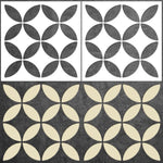 sticker decoratif geometrique moderne gris clair stickers deco minimaliste cercles superposes 30cm