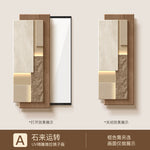 tableau mural contemporain marbre opaque cadre métal suspension décoration maison