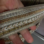 rubans décoratifs dentelle sequins élégants mariage rose doré vert bleu